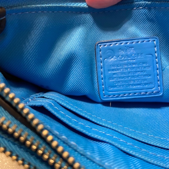 Coach Colorblock Leather Double Corner Zip Wristlet - Picture 3 of 8